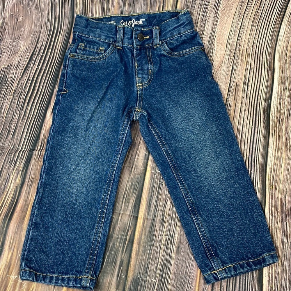 Cat & Jack Blue Jeans- Size 2T